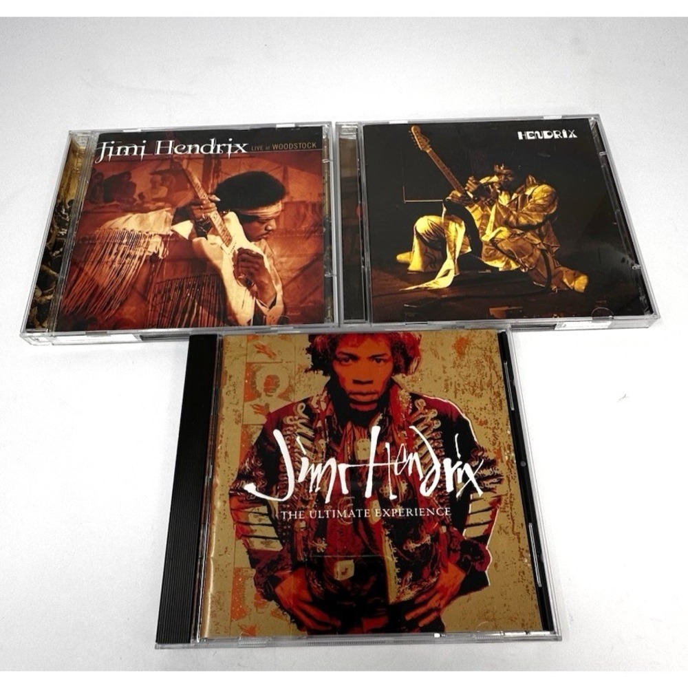 Jimi Hendrix 3 CD Lot Live At Woodstock Band Of Gypsies The Ultimate Experience